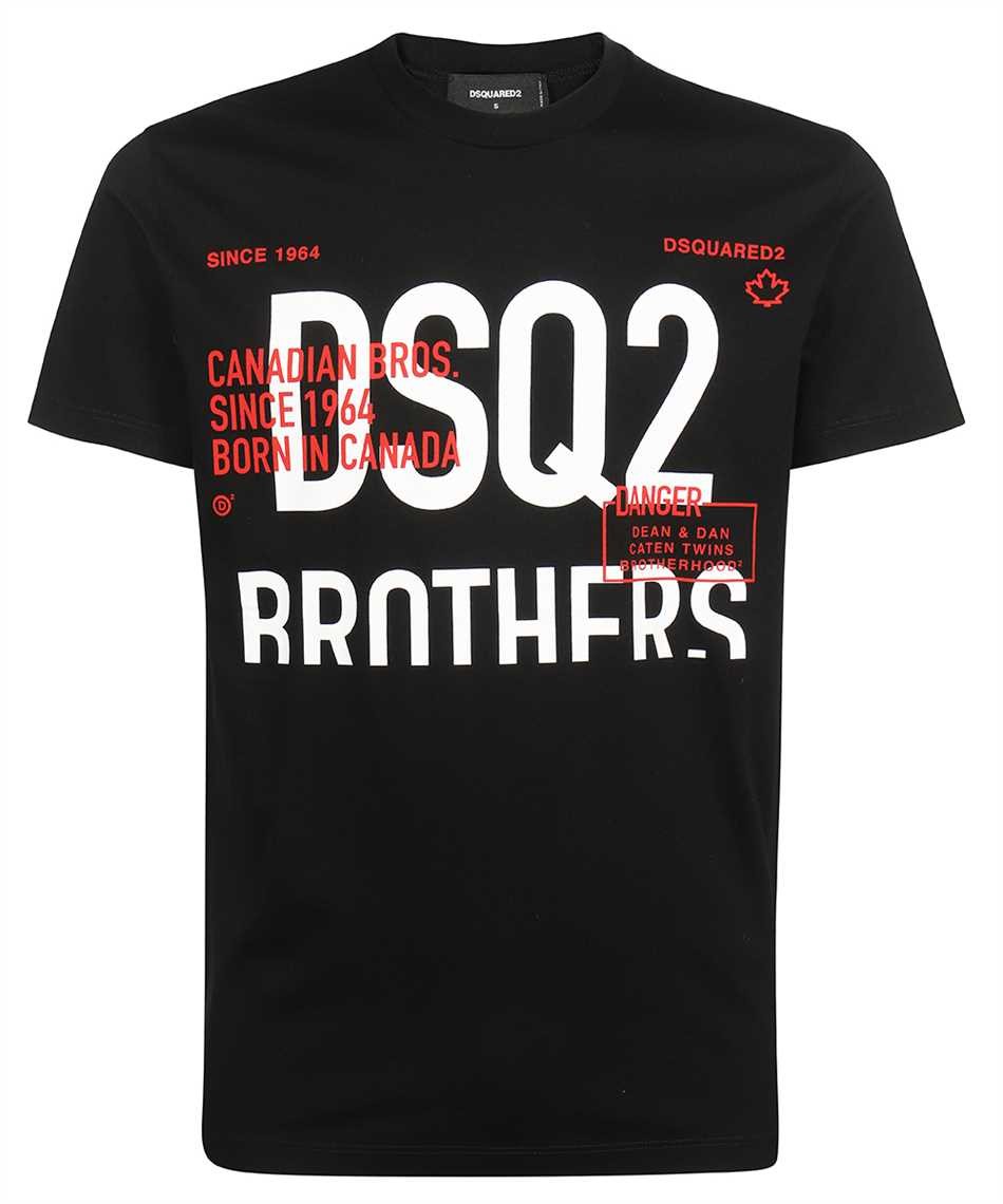 T-shirt Dsquared2 S74GD0992 in cotone con stampa DSQ2