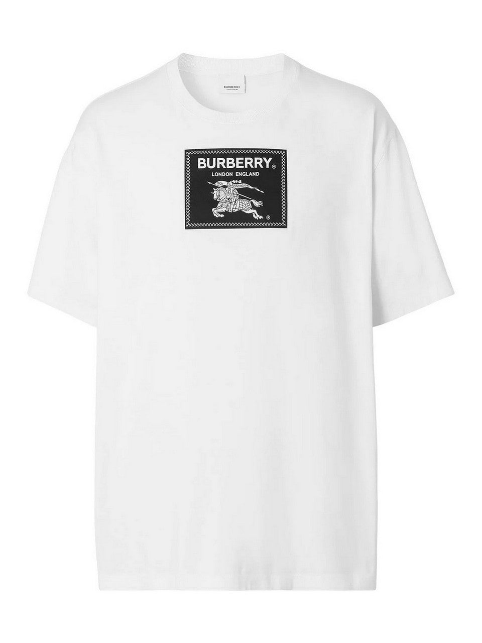 T-Shirt Burberry 80651871005 in cotone con etichetta-logo