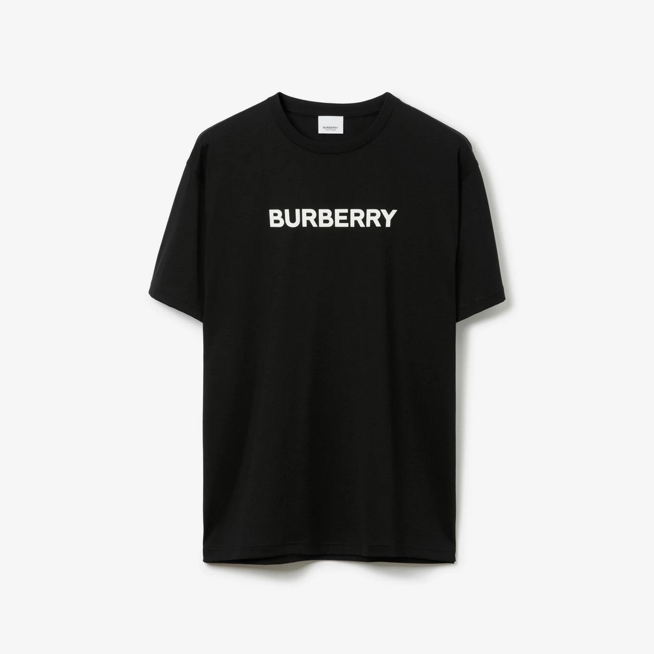 T-shirt Burberry 80553091001 jersey di cotone scritta Burberry stampata