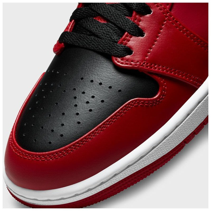 Sneakers Nike Air Jordan 1 Mid rosso/nero taglia 43