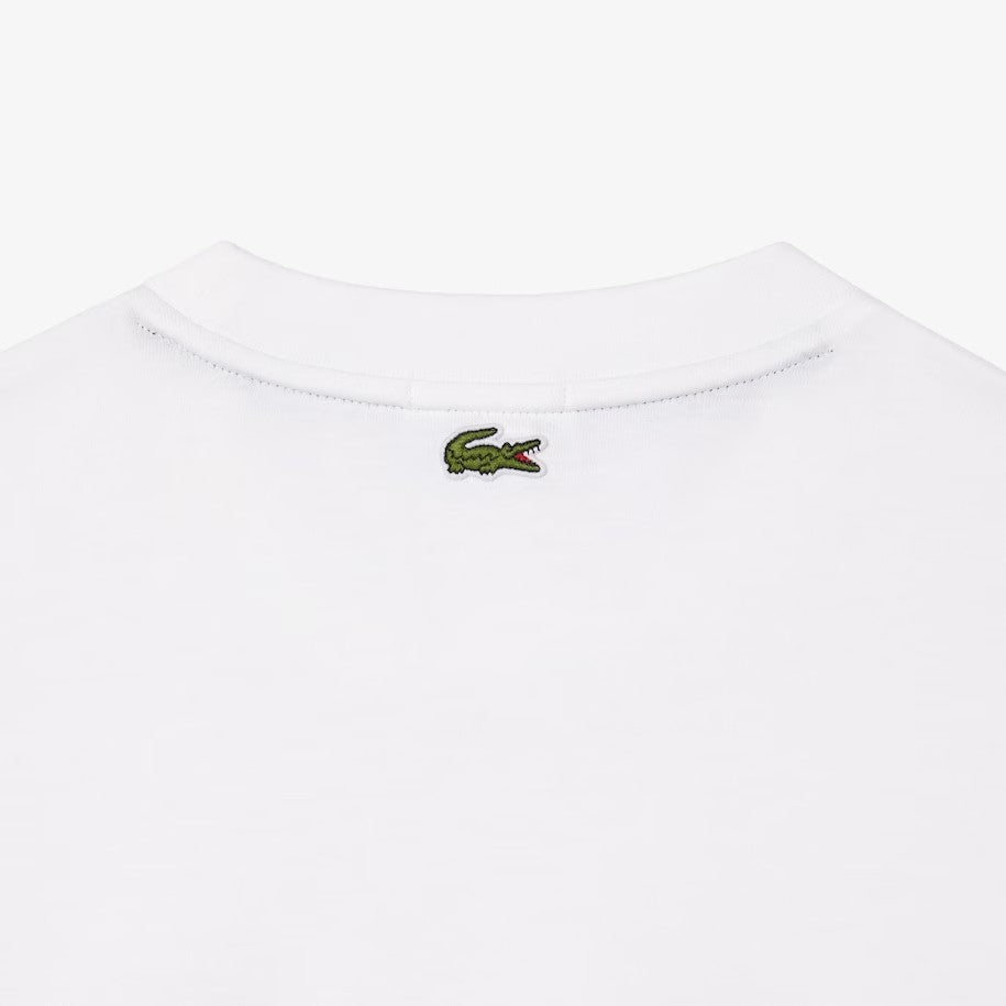 T-shirt Lacoste TH0062 unisex in cotone biologico loose fit con coccodrillo
grande
