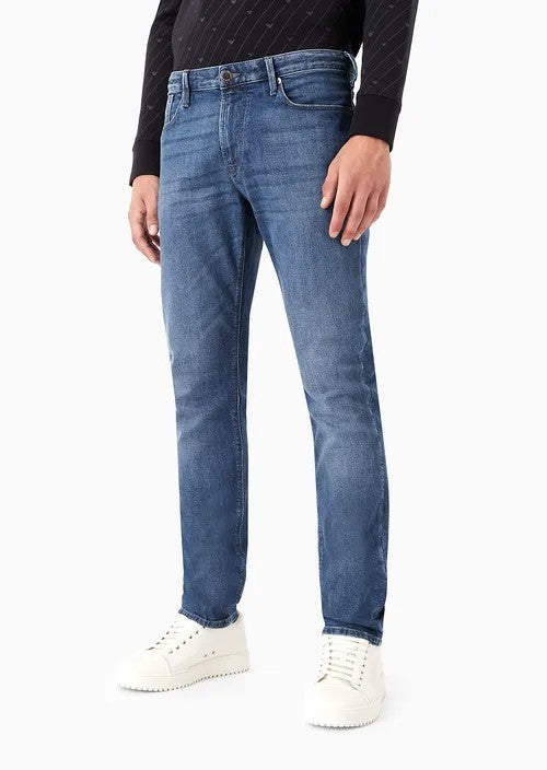Jeans J06 slim fit in comfort denim 10 oz twill melange 8N1J06