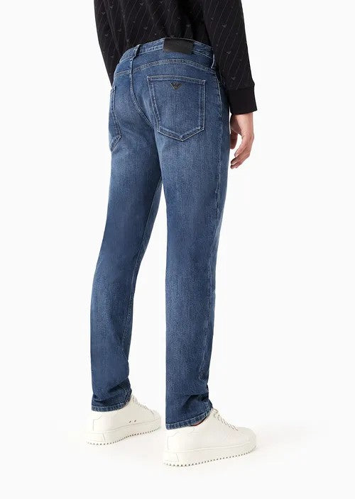 Jeans J06 slim fit in comfort denim 10 oz twill melange 8N1J06